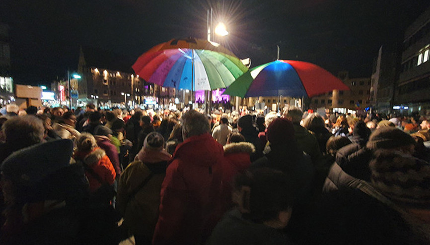 Heilbronnlular da ‘Faşizme geçit yok’ dedi