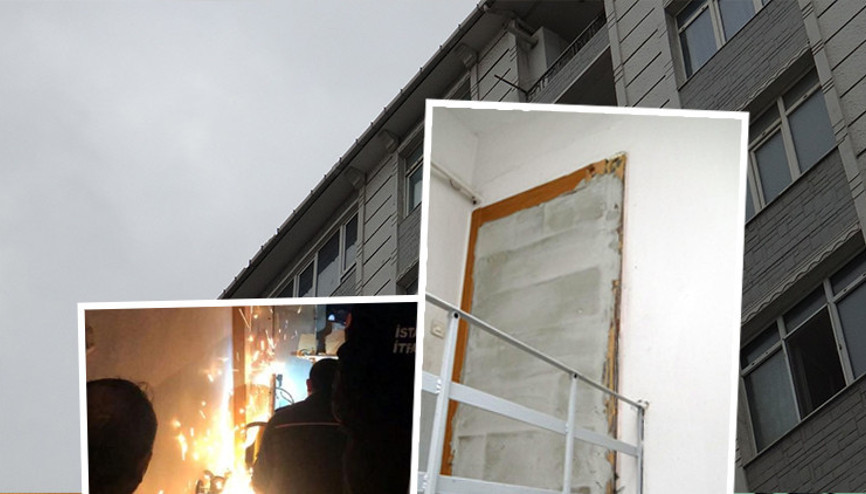 Avcılarda ilginç olay Ev sahibi illallah etti, son çare olarak kapıya duvar ördü