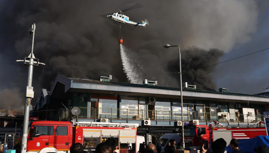 Belgrad’daki AVM yangını Havadan müdahale edildi, yaralanan olmadı