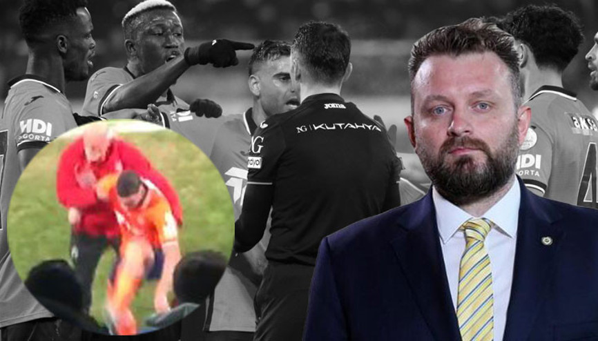 Başakşehirde Deniz Türüç çok sinirlendi, Fenerbahçede Selahattin Bakiden tepki geldi