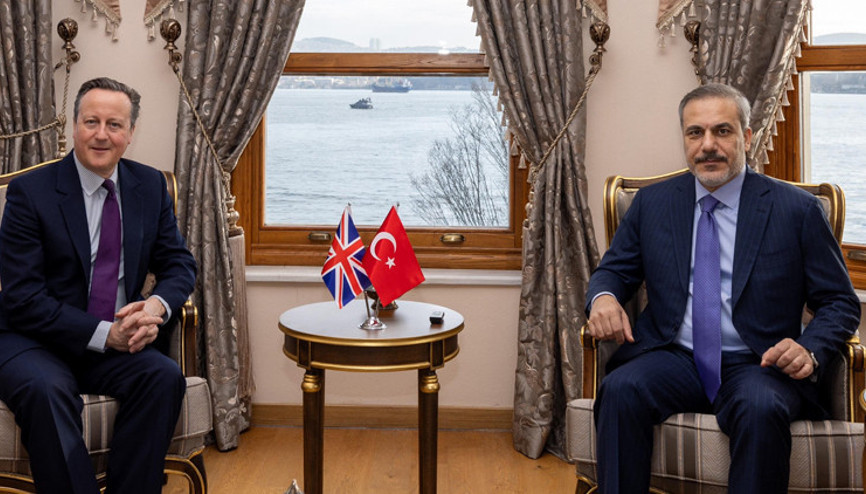 Dışişleri Bakanı Hakan Fidan, İngiliz mevkidaşı ile bir araya geldi