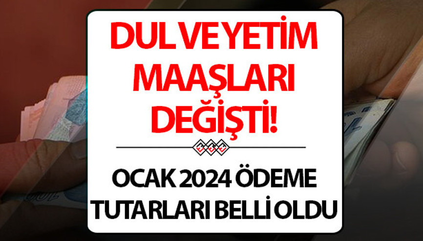 DUL VE YETİM AYLIĞI NE KADAR OLDU 2024 yılı yüzde 25, 50, 75 orana göre dul ve yetim aylığı zam oranları