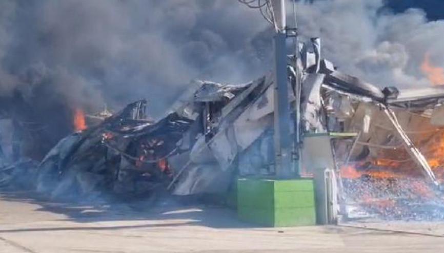 Mersin’de narenciye paketleme tesisinde yangın