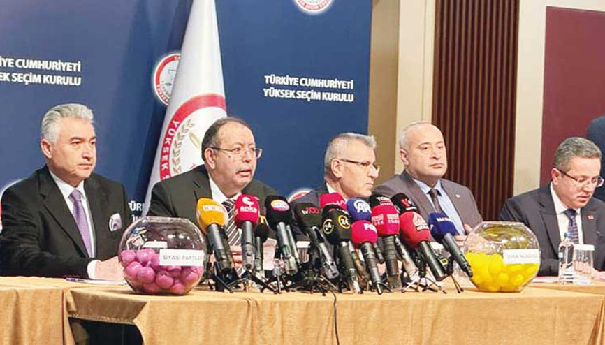 Oy pusulasında parti sıraları belli oldu