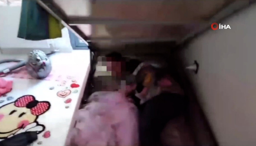 10 yıl hapisle aranan hükümlü bazanın içinde yakalandı