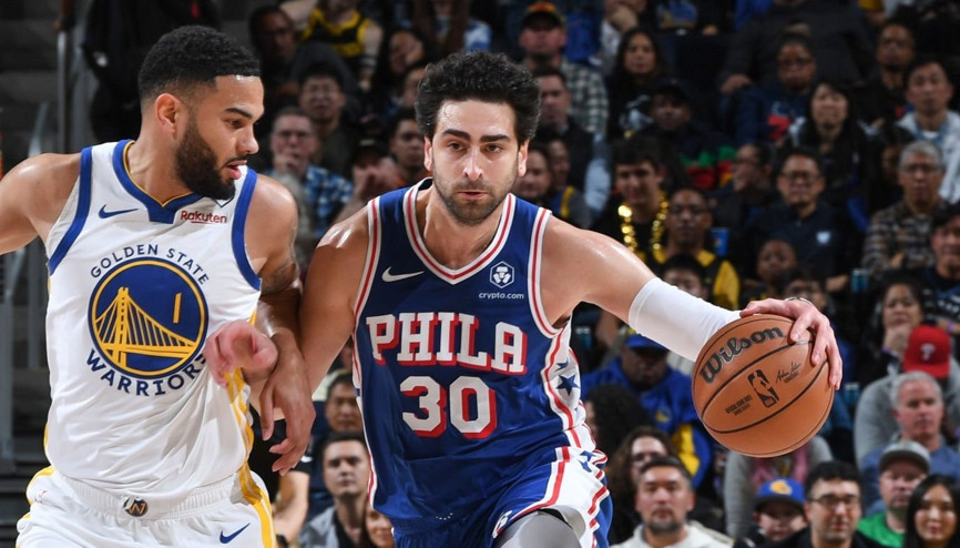 NBAde Gecenin Sonuçları: Furkan Korkmazın 19 sayısı Philadelphiaya yetmedi Golden Stateden 12 fark...