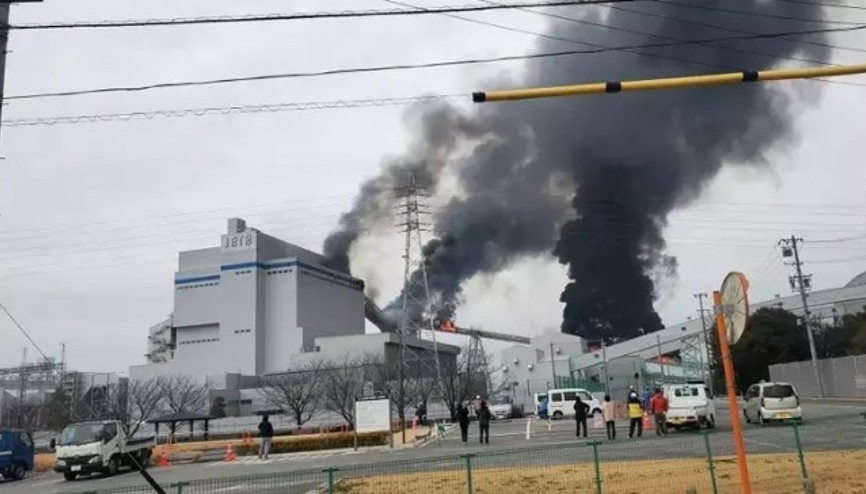 Japonya’da termik santralde korkutan patlama