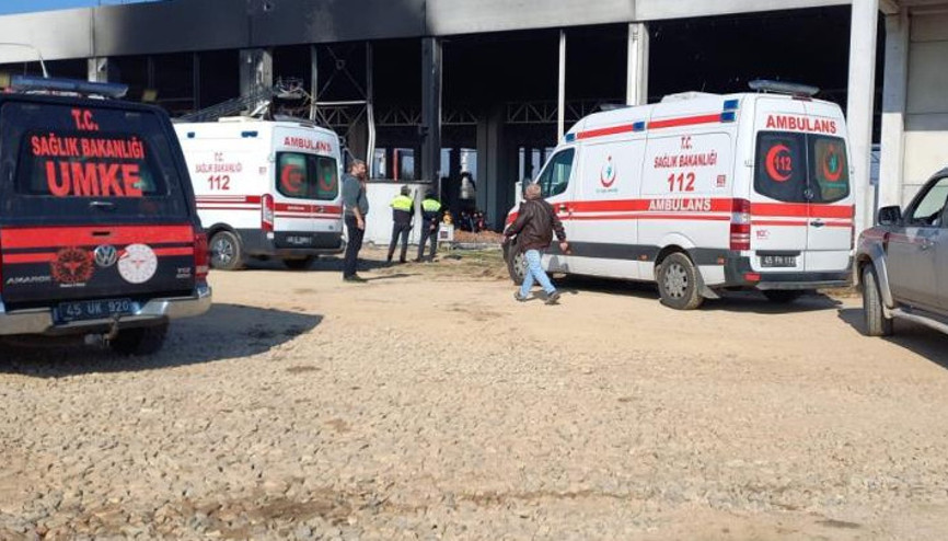 Manisada şantiyede yangın: 2 işçiden acı haber