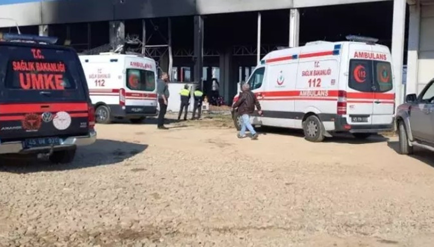 Manisada şantiyede yangın: 2 işçi hayatını kaybetti