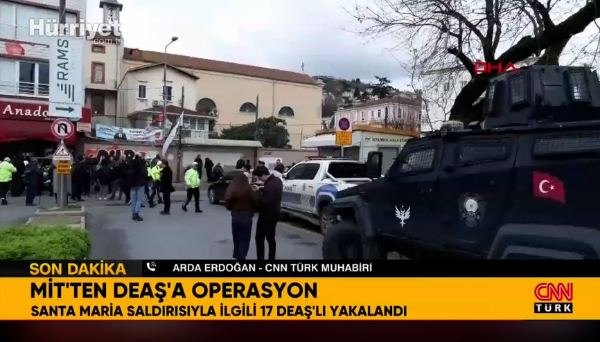 MİTten DEAŞa operasyon Santa Maria saldırısıyla ilgili 17 DEAŞ üyesi yakalandı