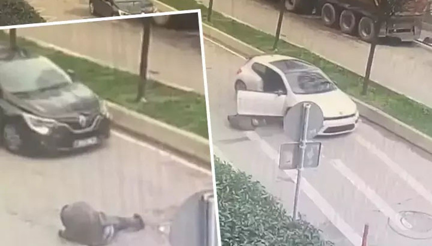 Beyoğlunda dehşet Ayağından ve omzundan silahla vuruldu; otomobilden yola atıldı