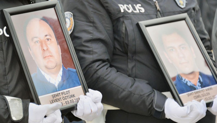 Şehit pilotlara hazin veda Şehit pilotlara hazin veda