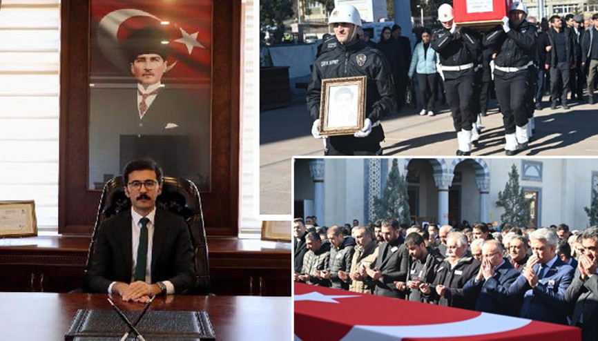 Evinde ölü bulunmuştu Ekinözü Kaymakamı Mesut Coşkun, son yolculuğuna uğurlandı