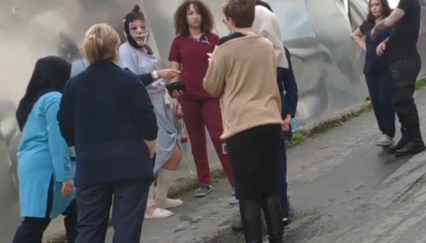 İstanbulda akılalmaz firar girişimi: Ameliyat kıyafetiyle hastaneden kaçmaya çalıştı