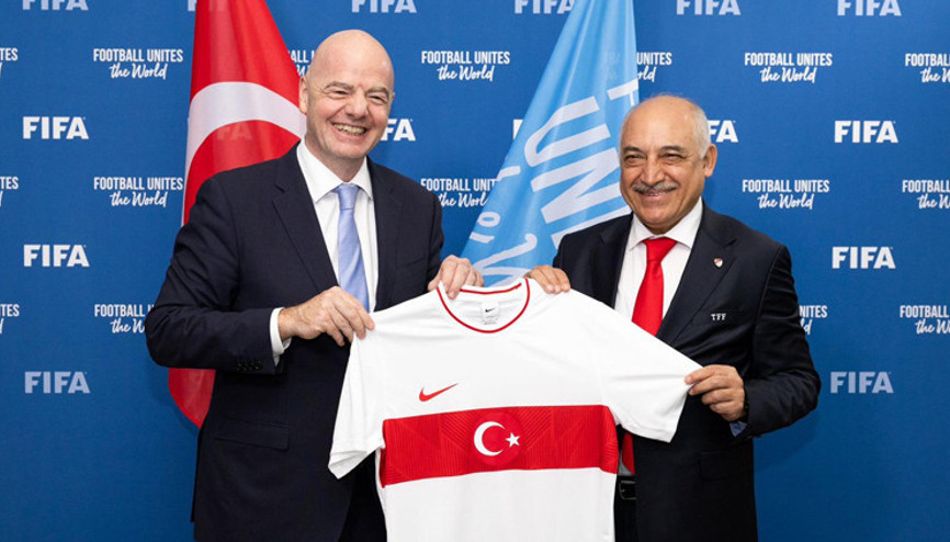 TFF Başkanı Büyükekşi’den FIFA Başkanı Infantino’ya Ziyaret