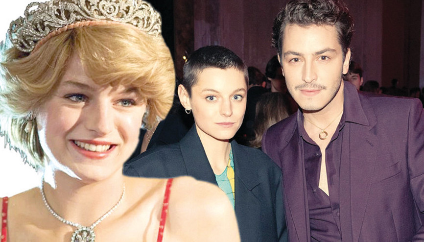 Boran Kuzum, Emma Corrin’le  bir araya geldi