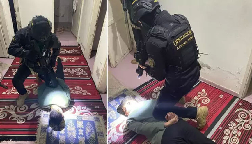 Terör örgütü elebaşı Öcalanın posterini köprüye asanlar gözaltına alındı Terör örgütü elebaşı Öcalanın posterini köprüye asanlar gözaltına alındı