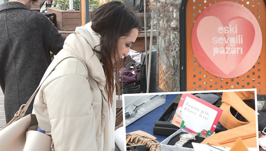 İstanbulda ilginç görüntü Eski sevgili pazarında maziyi satışa çıkardılar