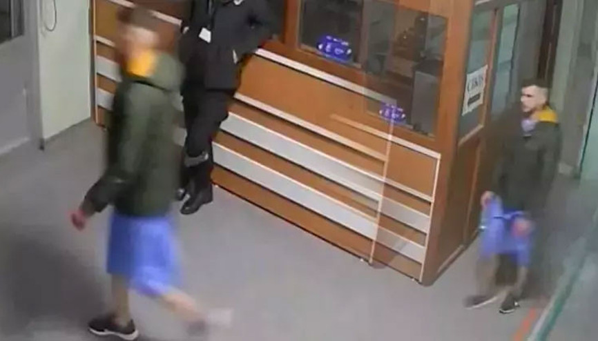 Ameliyat önlüğüyle hastaneden firar etti O anlar kamerada