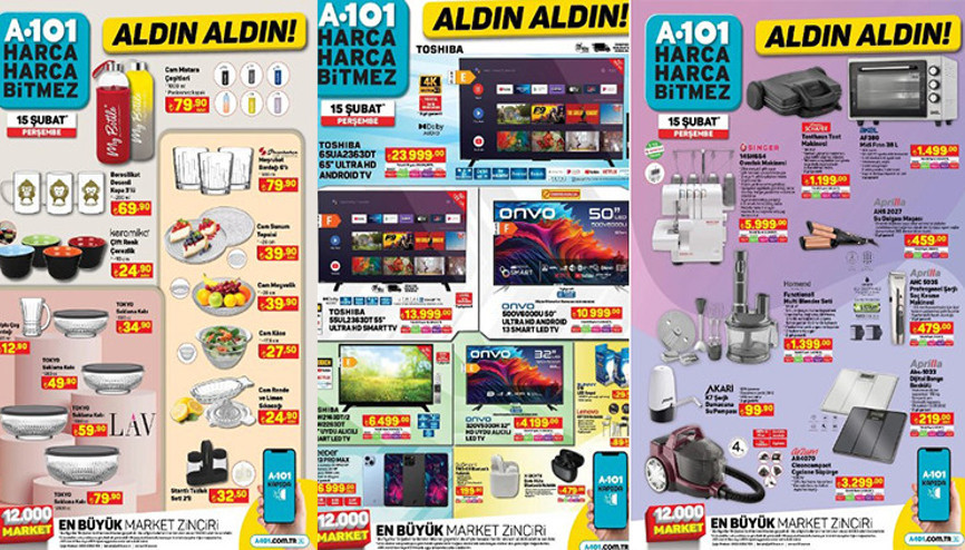 SATIŞTA A101 AKTÜEL 15 ŞUBAT 2024 FİYAT LİSTESİ🛒📌 || A101 bu hafta neler var Sevgililer Günü Hediyeleri A101de