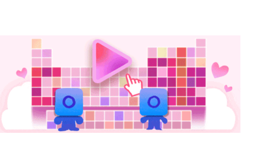 2024 Sevgililer Gününe özel Doodle | Google 14 Şubat Sevgililer Gününü oyun doodleı ile kutladı İşte Sevgililer Gününün tarihi