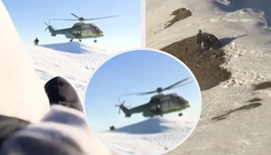 Nefes kesen operasyon Helikopter tek teker üzerinde durarak 6 dağcıyı kurtardı