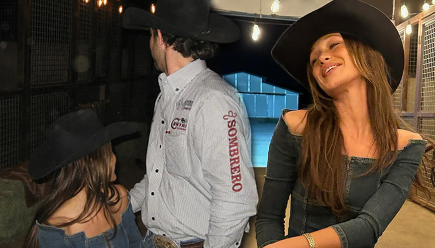 Kovboy sevgilisiyle mutluluğu yeniden buldu: Aşk pozlarını bu kez kendi paylaştı