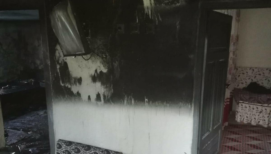 Elektrikli battaniyeden çıkan yangında feci şekilde can verdi