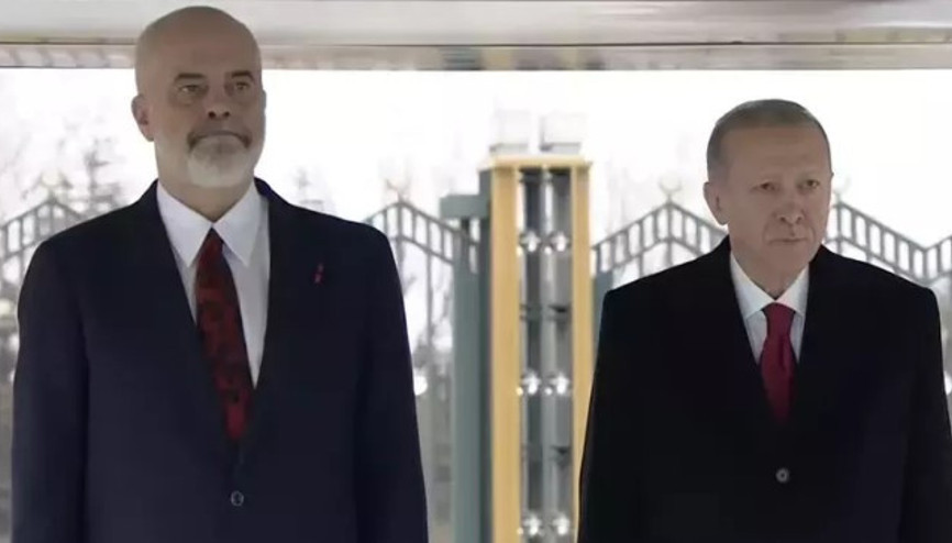 Arnavutluk Başbakanı Edi Rama, Beştepede resmi törenle karşılandı