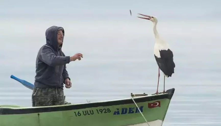 13 yıllık dostluk: Yaren Leylek ile Adem Amca yine bir arada