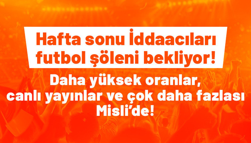 Bugün ve hafta sonu şölen gibi iddaa program Daha yüksek oranlar, canlı yayınlar ve çok daha fazlası Misli’de...