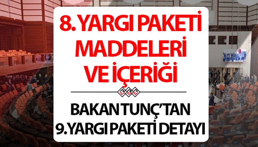 8. Yargı Paketi Maddeleri ve İçeriği 2024 | 8. Yargı Paketi maddeleri Meclisten (TBMMden) geçti; gözler Resmi Gazetede... Yeni yargı paketi ile mahkumlara af çıkacak mı, af yasası var mı 8. Yargı Paketi içeriği hangi suç ve suçluları kapsıyor Gözler Resmi Gazetede...