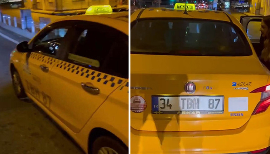 Taksici, taksimetre açmayıp bin lira istedi