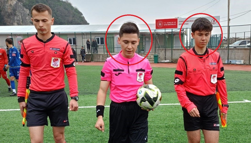 Kardeş hakemler aynı maçta Süper Amatör Lig...