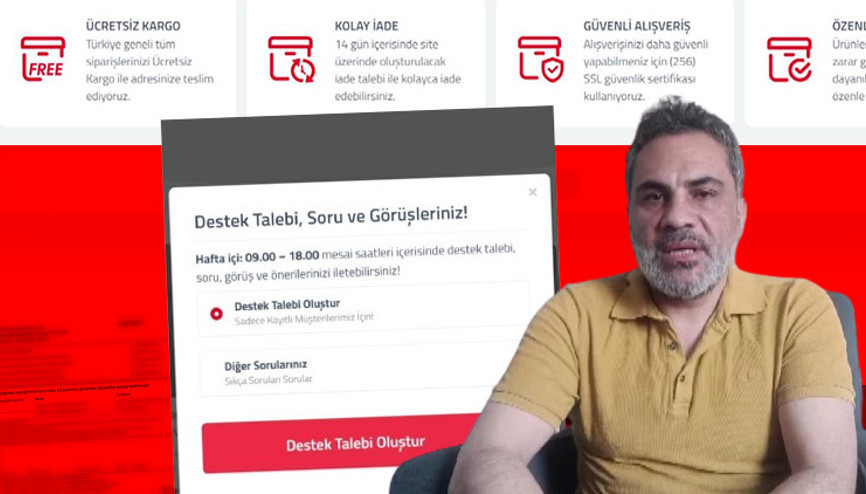 Ünlü markaların isimlerini kullanmışlar Televizyon siparişi verdiği sitenin depo adresini görünce şoke oldu