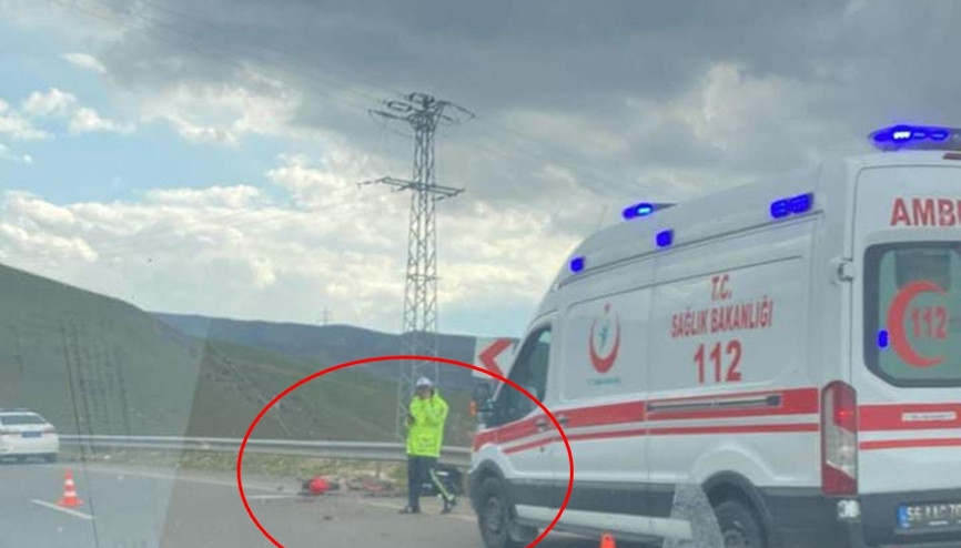 Motosikletle bariyerlere çarpan pilot üsteğmen hayatını kaybetti