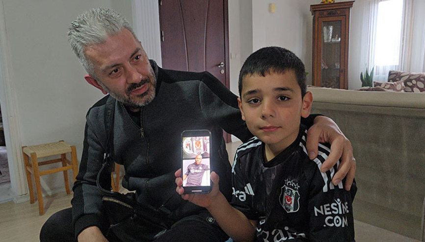 Vincent Aboubakar’dan videolu mesaj alan minik Emir’in büyük heyecanı: İlk başta montaj sandım