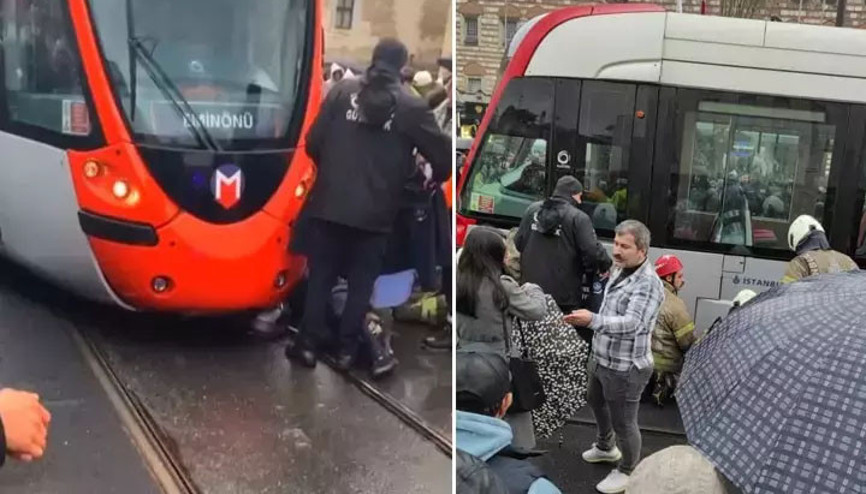 İstanbulda tramvay kazası: Motosiklet sürücüsü hayatını kaybetti