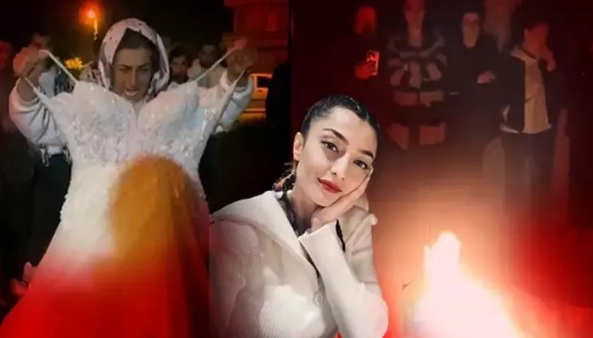 Eski eşinin öldürdüğü Mervegülün acılı annesi, kızının gelinliğini benzin döküp ateşe verdi