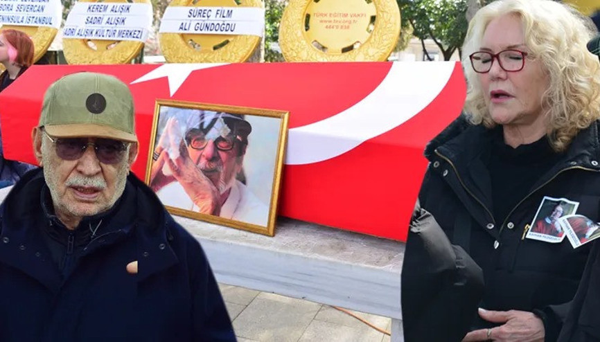 Kayhan Yıldızoğlunun eski eşi Suna Yıldızoğlu gözyaşlarını tutamadı...Cenazede gerginlik