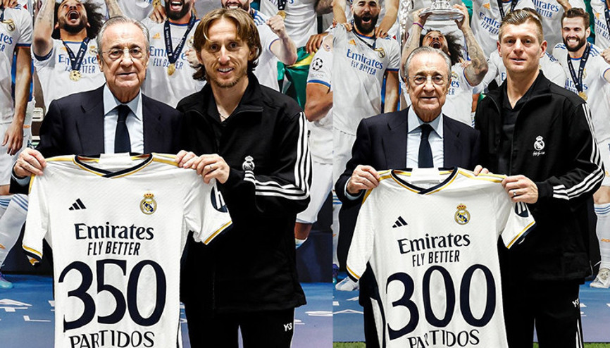 Real Madrid’de Toni Kroos 300, Luka Modric 350. maçına çıktı