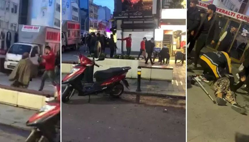 İstanbul’da vicdanları yaralayan olay: Koltuk değnekli yaşlı kadını iterek yere düşürdü