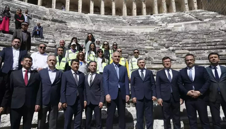Bakan Ersoydan Aspendos Antik Kenti açıklaması 4 yıllık çalışma periyodunu anlattı Bakan Ersoydan Aspendos Antik Kenti açıklaması 4 yıllık çalışma periyodunu anlattı