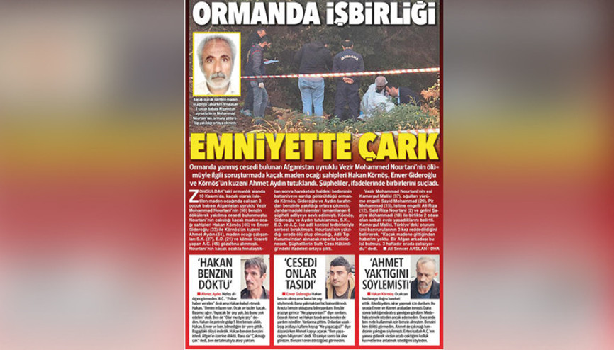 Tüyler ürperten detaylar... Afgan madenciyi yakmışlardı Tüyler ürperten detaylar... Afgan madenciyi yakmışlardı