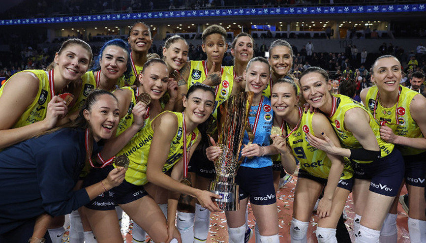 Kupa Voleyde şampiyon F.Bahçe Sarı Melekler, Eczacıbaşını mağlup ederek dördüncü kez zafere ulaştı