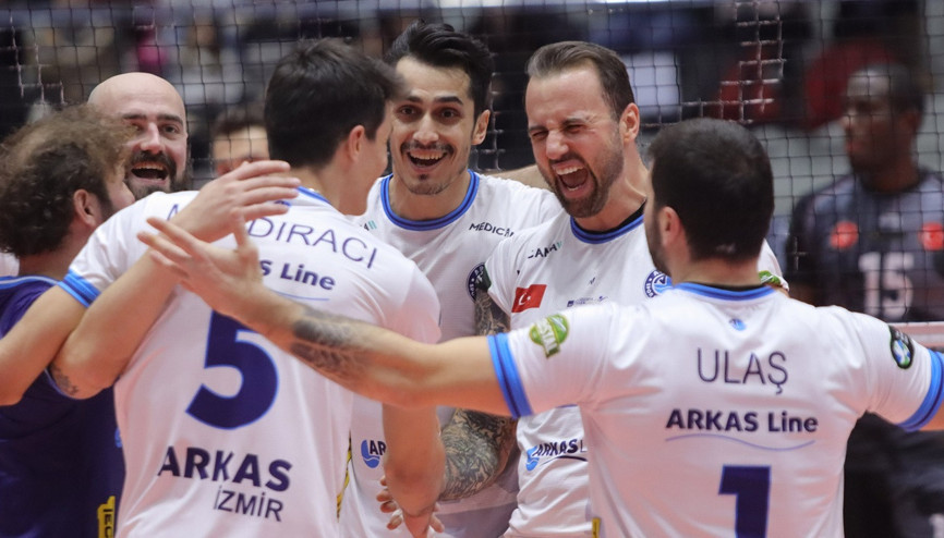Erkekler Kupa Voleyde ilk finalist Arkas Spor