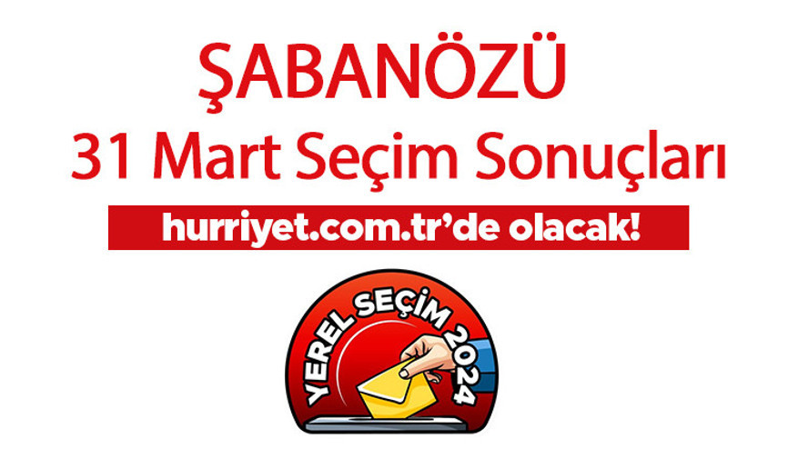 ÇANKIRI - ŞABANÖZÜ SEÇİM SONUÇLARI 2024 CANLI TAKİP || Çankırı - Şabanözü 31 Mart belediye yerel seçim sonuçları ve oy oranları Hurriyet.com.tr seçim sayfasında olacak