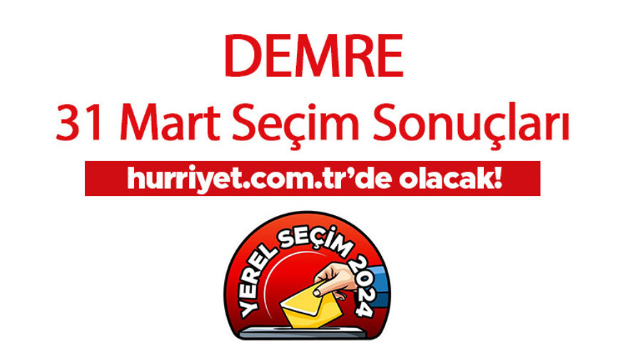 ANTALYA - DEMRE OY ORANLARI SEÇİM SONUÇLARI 2024 CANLI TAKİP || Antalya - Demre 31 Mart belediye yerel seçim sonuçları ve oy oranları Hurriyet.com.tr seçim sayfasında ANTALYA - DEMRE OY ORANLARI SEÇİM SONUÇLARI 2024 CANLI TAKİP || Antalya - Demre 31 Mart belediye yerel seçim sonuçları ve oy oranları Hurriyet.com.tr seçim sayfasında