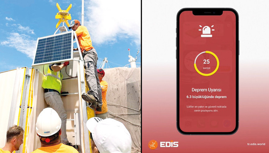 Gözler ‘EDİS’in üstünde Deprem anında uyarıyor kaçış ve korunma için saniyeler kazandırıyor Gözler ‘EDİS’in üstünde Deprem anında uyarıyor kaçış ve korunma için saniyeler kazandırıyor