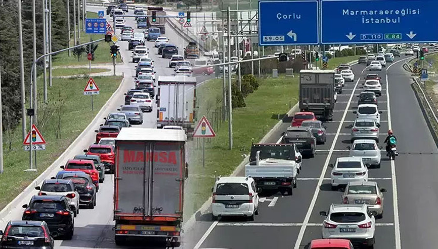 Bayram dönüşü trafiği başladı Bayram dönüşü trafiği başladı